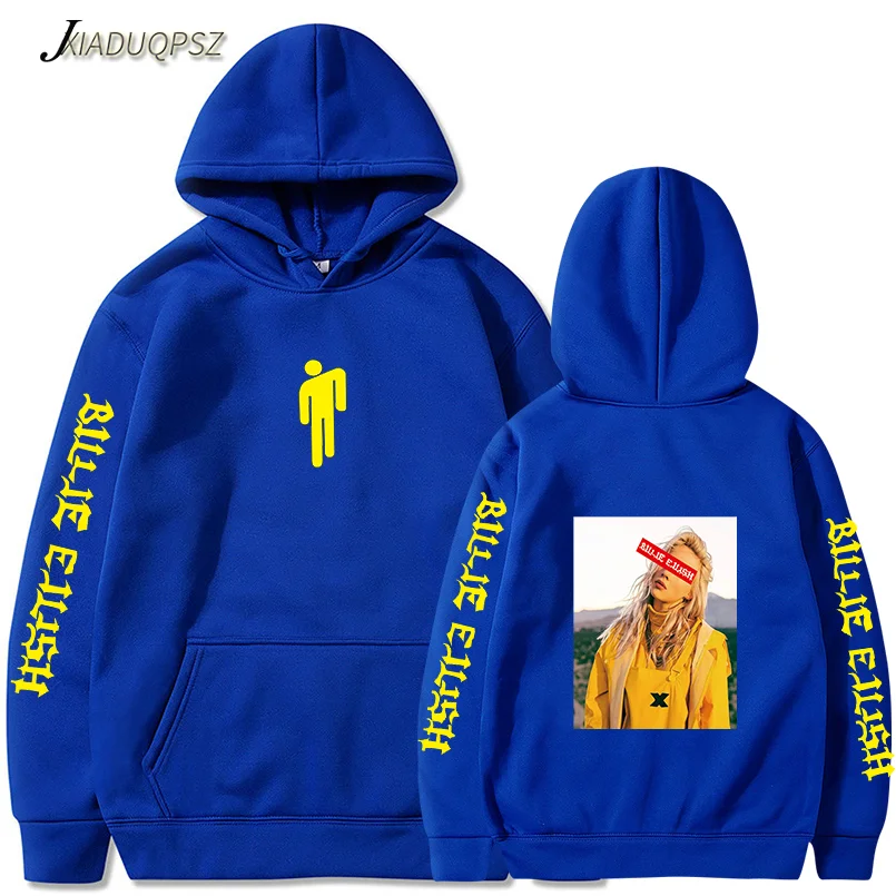 WM62 Blue Новое поступление года; толстовка Billie Eilish с принтом для мальчиков и девочек; свитер Harajuku; повседневные толстовки; Лидер продаж; толстовки Kpop; 3XL - Цвет: WM62 Blue