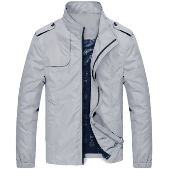 

Men's Exclusive Jacket, Grey and Black, Thin and Thick, 993