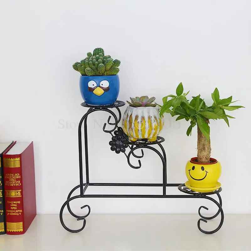 Многослойный цветок из кованого железа креативный Настольный Jardiniere Европейский