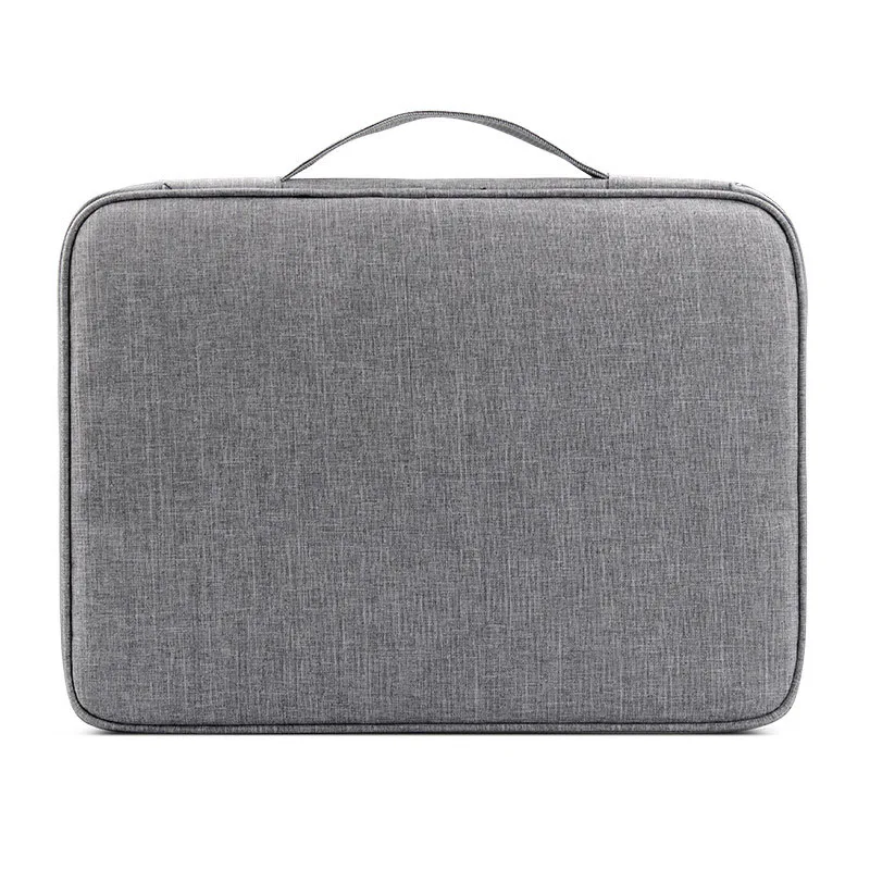 Мужская деловая сумка для хранения документов, сертификат, очки, журнал, органайзер, цифровая USB карта, коробка для сбора, аксессуары для путешествий - Цвет: Gray Bag