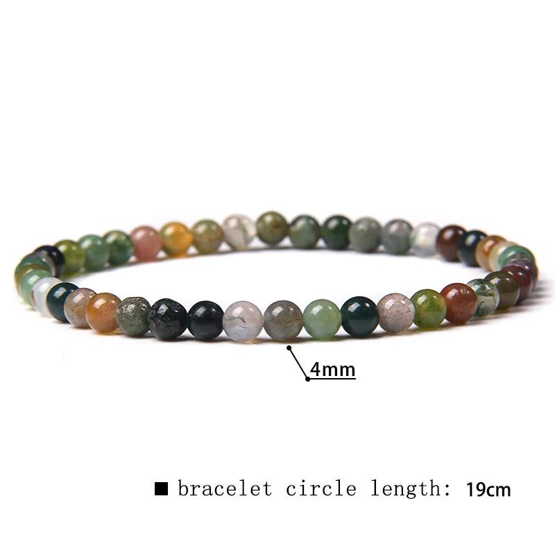 Chakra Energy Bracelet: Natural Agate & Onyx Beaded Stretch Jewelry