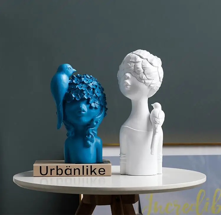Европейские искусственные фигурки милых девушек декоративные украшения Декор