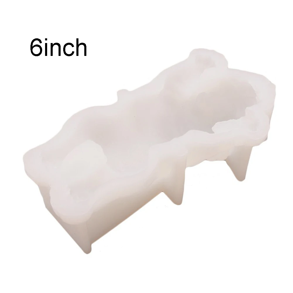 6 inch 3D Shar Pei форма для мороженого пудинг jello Blast охлаждающий инструмент помадка украшение милая собака силиконовая форма мусс торт - Цвет: 6 inch