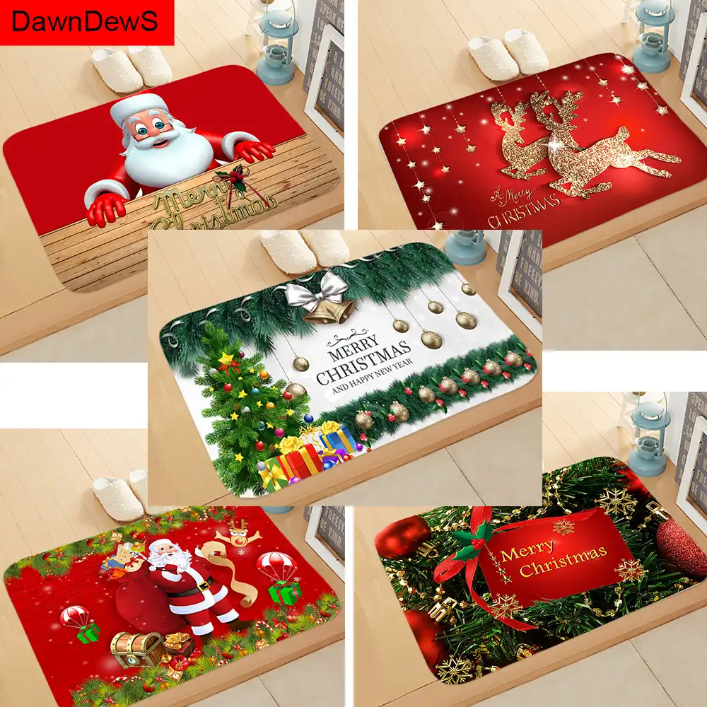 Natale 2020.Santa Claus Christmas Pillow Case Deer Door Mats Outdoor Floor Carpet Merry Christmas Decorations For Home 2020 Xmas Tree Natale Aliexpress