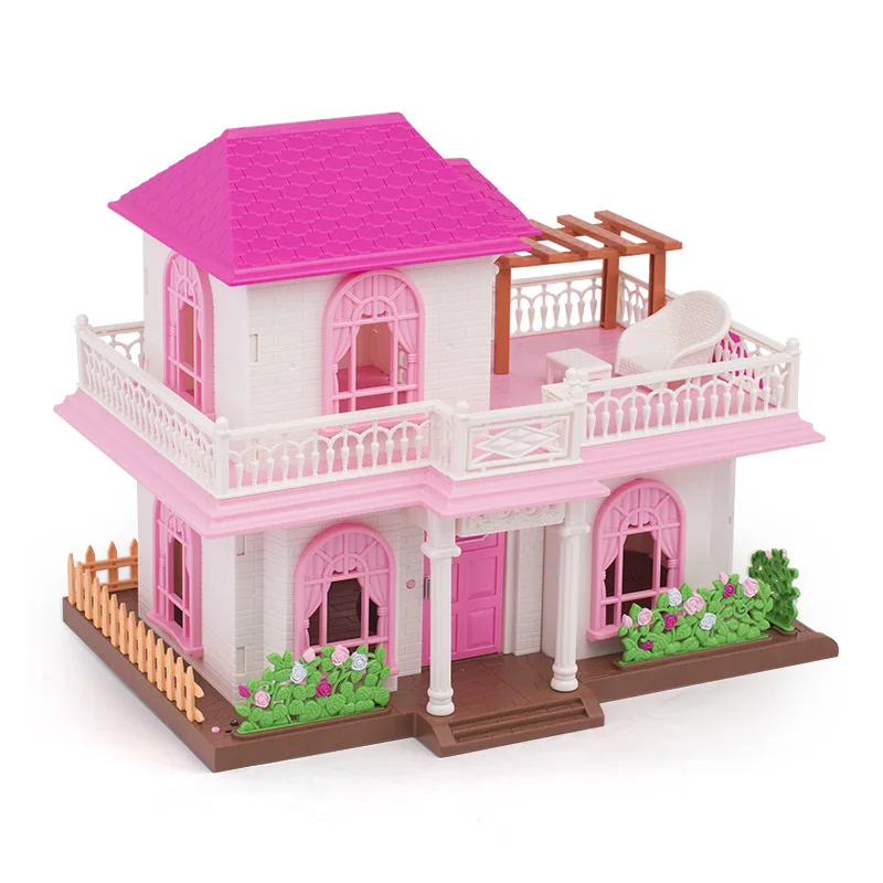 Forest Family Little Houses For Girls Villa Country House 1:12 Simulation Miniature Dollhouse Accessories Dolls For Girls Gift 3