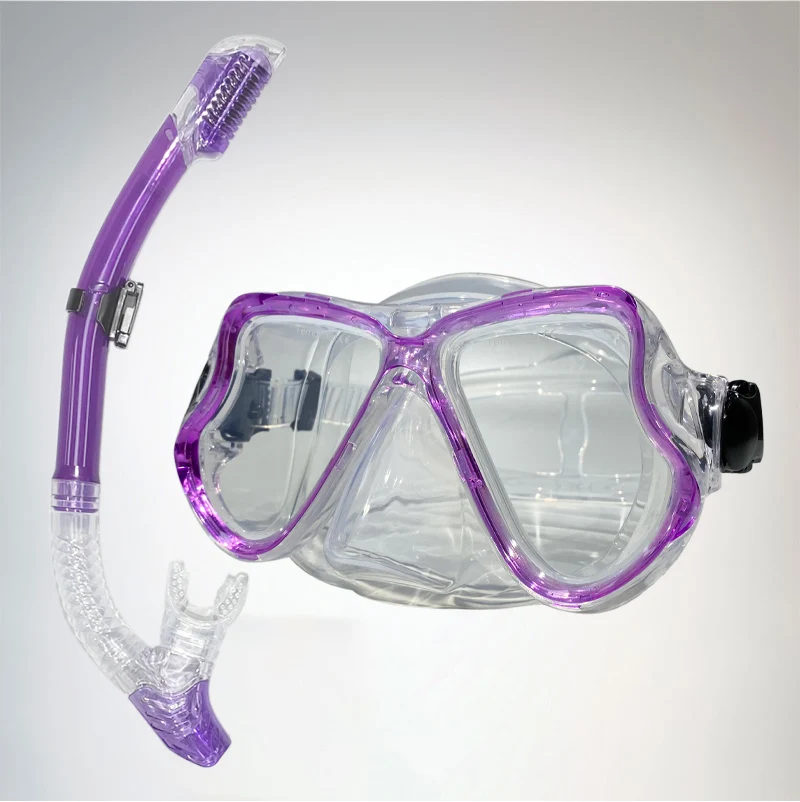 Masque De Plongée Panoramique Avec Tuba – Silicone, Vision 180°, Anti-buée, Pour Natation Plage Snorkeling