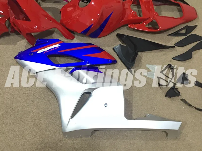 4 подарки литья под давлением ABS полный обтекатель комплект Подходит для Honda CBR1000RR cbr1000 04 05 2004 2005 набор тела красный фиолетовый