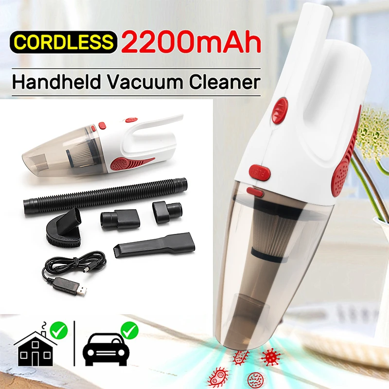 Новейший портативный ручной автомобильный пылесос беспроводной/автомобильный