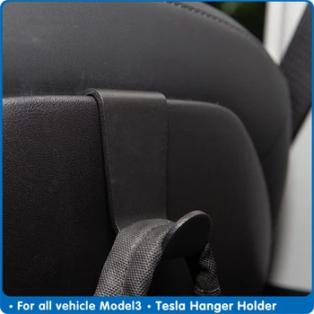 

1Pcs Car Accessories Fit for Tesla Model 3/S/X/Y car Seat Headrest Hook Black Hanger Holder For Tesla 2017-2020 Auto Accessorie