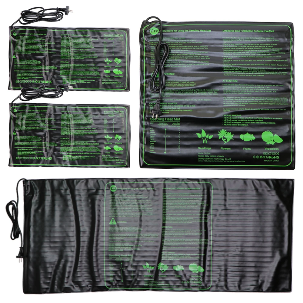 1PC 3 Sizes EU UK AU US Standard Seedling Heat Mat for Plants Warm