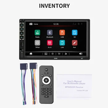 

Bluetooth Car Player Audio Stereo Auto Capacitive Screen 800*480P Interior