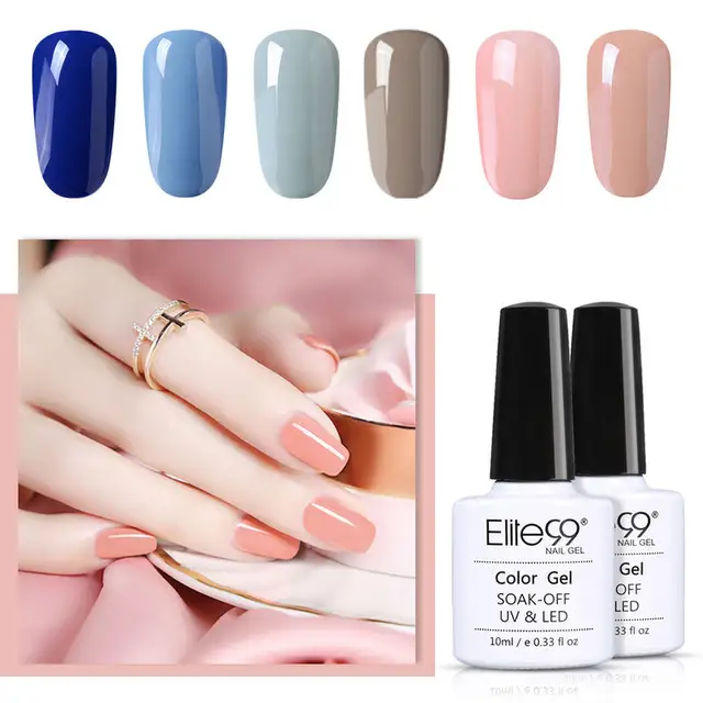 Elite99 Farbe Gel Nagellack 10ML Set Tränken Weg Vom UV LED Nagel Lacke Primer Salon Maniküre Lack Hybrid Kunst primer Gel Polnisch