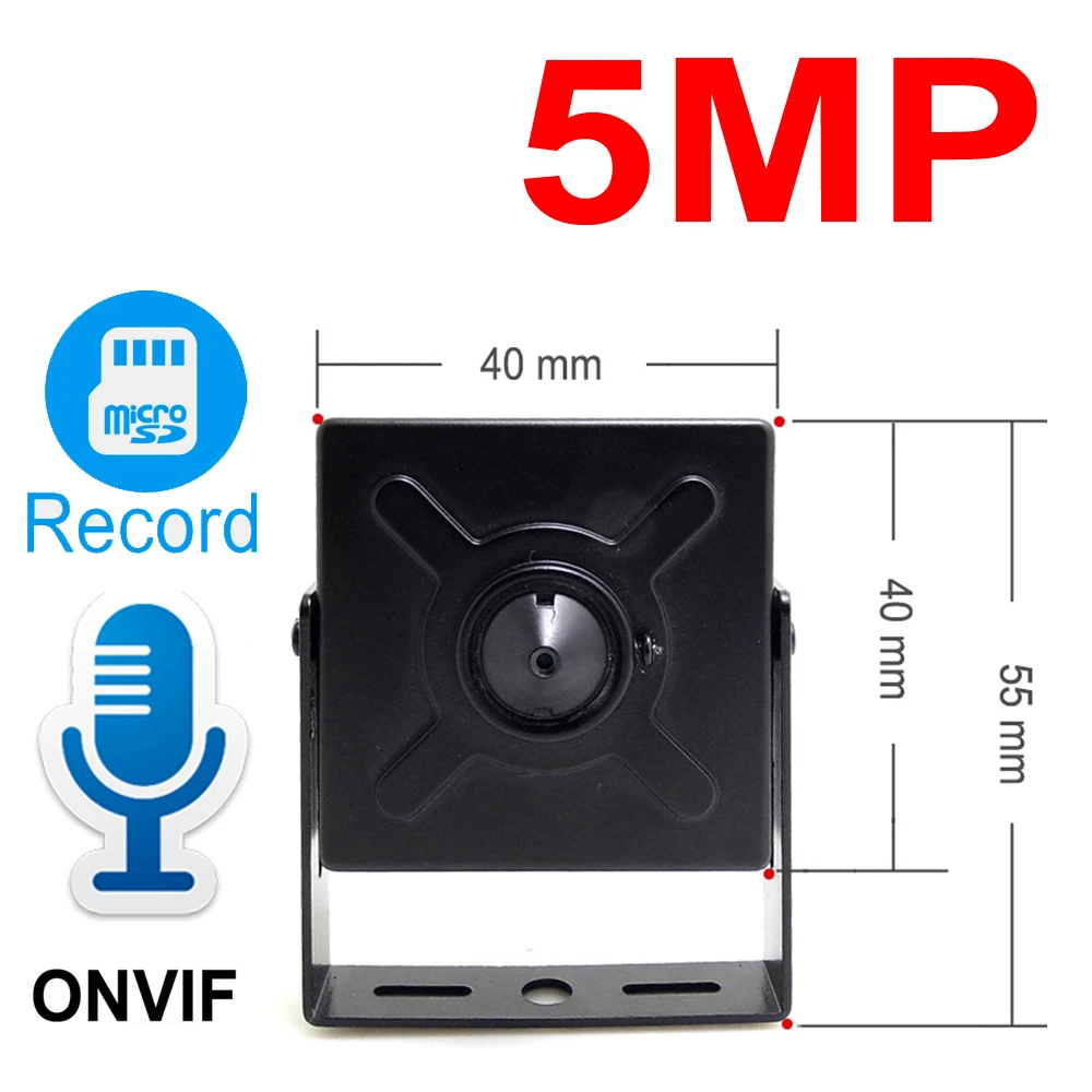 JIENUO 5MP MINI IP Camera 16G 32G 64G HD Audio Cctv Security High Definition Surveillance Support Micro SD Slot Onvif Home IPCam