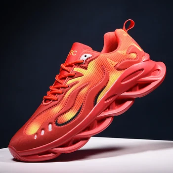 

2019 Hot Sports Shoes Men Fly Wire Outdoor Walking Sneakers Comfortable Mens Best Running Shoes Anti-Slip Men Walking Sneaker