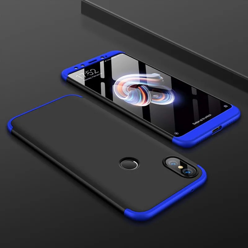 Чехол для xiaomi pocophone f1 Three in One 360 полная защита противоударный Жесткий ПК простой