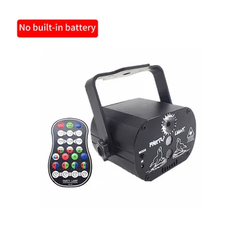 

60 Patterns RGB Stage Lights Voice Control Music Led Disco Light Party Show Laser Projector Lights Effect Lamp with Controller