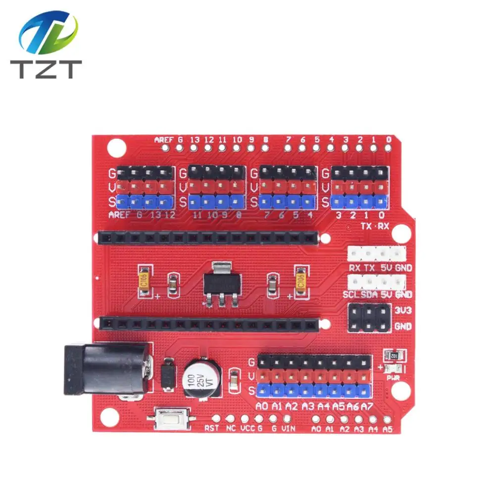 NANO I/O IO датчик расширения щит модуль для Arduino UNO R3 Nano V3.0 3 0 контроллер совместимая