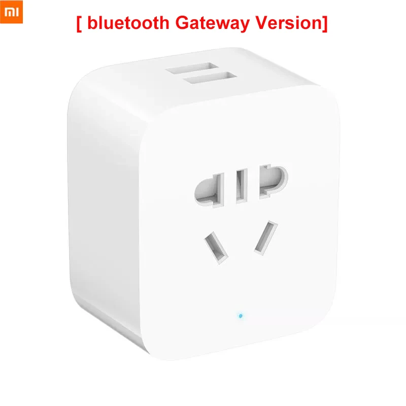 Оригинальный Xiaomi Mijia умная розетка двойной USB порт Bluetooth шлюз версия беспроводной
