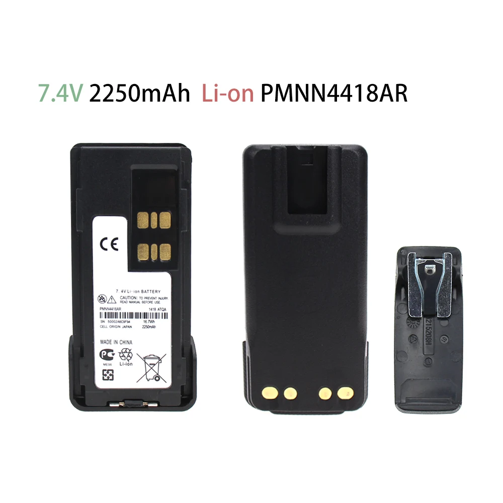 2250 мА/ч, PMNN4418 Аккумулятор для Motorola P6600 P6620 XPR 3000E XPR3300e XPR3500e DP2000e серии DP2400 DP2600 DEP 550 eTwo-передающая радиоустановка