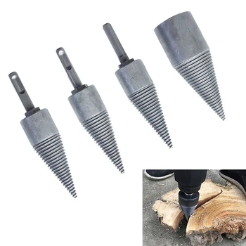 

1pc Firewood Drill Bit Chop Wood Splitting Tool Splitting Cone Log Splitters Wood Breaking Machine Wood Breaker Firewood Chopper