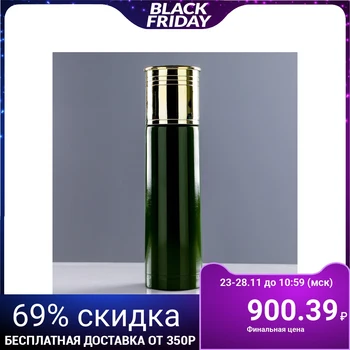 

Thermos "Patron", 500 ml, keeps warm for 12 hours, green, 6.5x25 cm 3563292