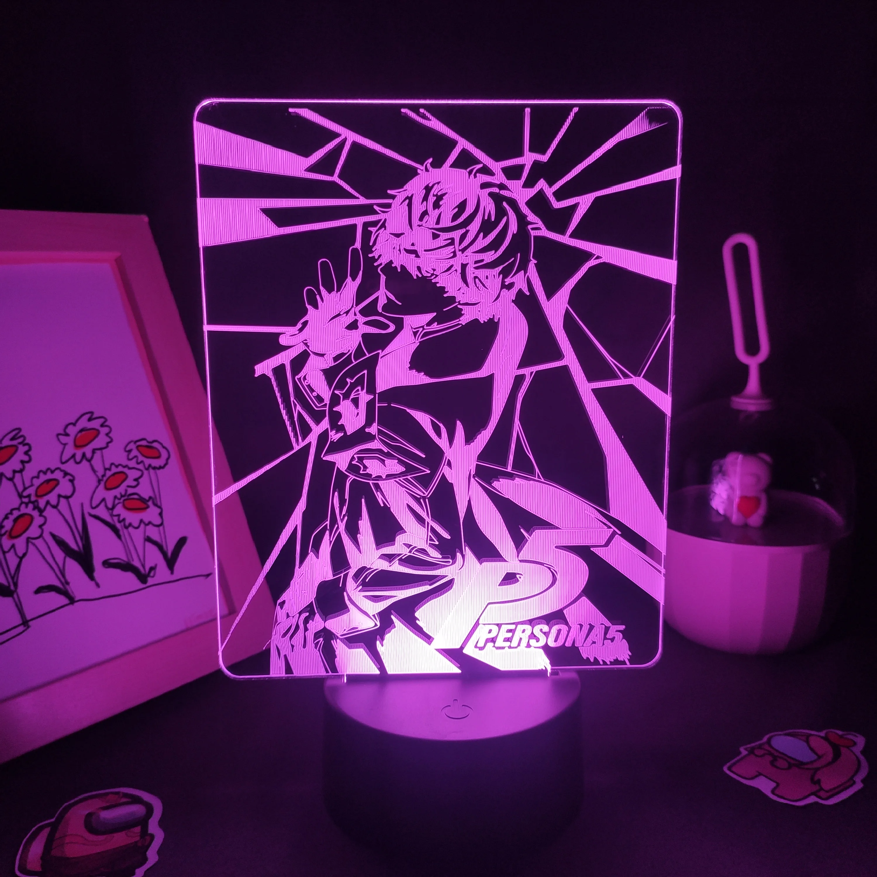 Игрушечная 3d-лавовая лампа Persona 5 P5 светодиодный ночсветильник с изменением цвета
