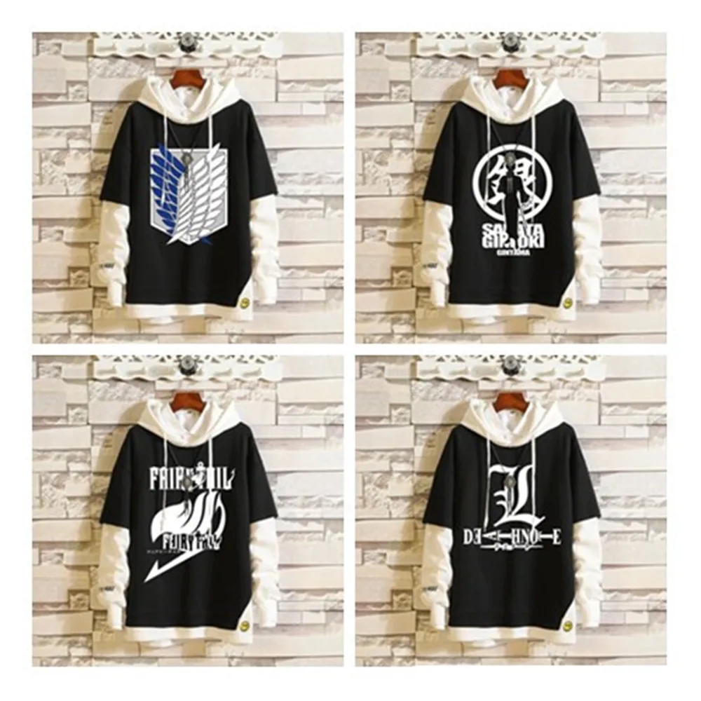 

Japan Anime Attack On Titan GINTAMA Sweatshirts Coat Halloween Party warm autumn winter Hoodie jacket cosplay Costumes