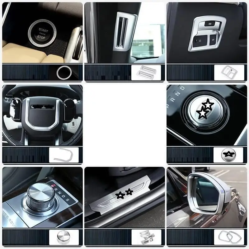 Интерьер продвижение автомобиля Automovil хром модифицированный автомобиль Стайлинг украшения молдинги аксессуар 17 18 для Range Rover Velar