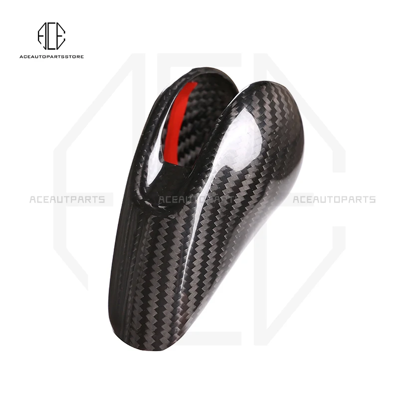 

Carbon Fiber Car Gear Shift Knob Cover Trim for Porsche-Cayenne MACAN 718 911 2014-2020 Auto Gear Shift Knob Cover Cap