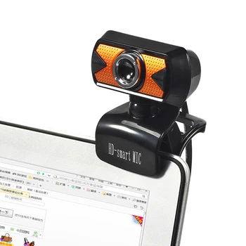 

1Pc PC USB Web Camera 640 * 480 HD Video Recording Webcam With MIC For Computer For Laptop16 Million Pixels 360 ° Rotating Head