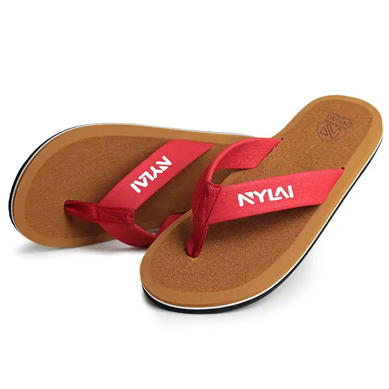 mens fabric flip flops