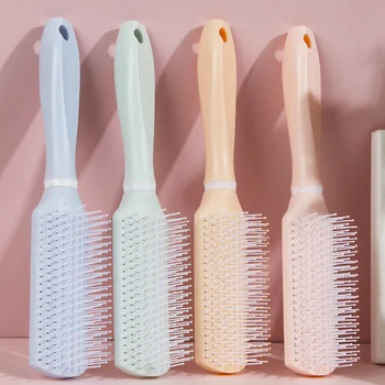 

1pcs Women Round Hair Care Brush Hairbrush Salon Styling Dressing Curling Comb Wavy Beauty Roll Brush Natural Bristle