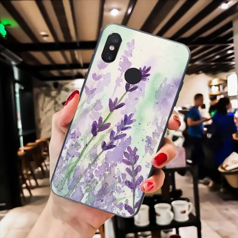 Watercolor flower Dandelion Lotus lavender Purple Pink