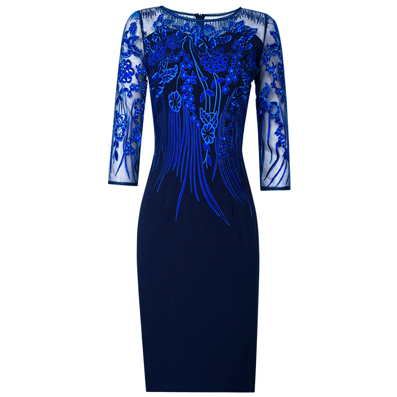 

Luxury Designer 2020 summer runway high quality classy embroidery vintage classy plus size dresses 3XL dress for the elderly