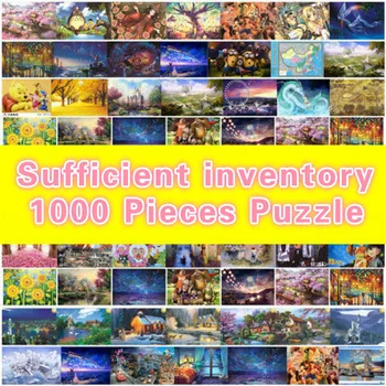 

Sufficient Inventory New 1000 Pieces Adult Puzzle Kids Jigsaw Landscape Cartoon Educational Toys for Pairing Puzzles Gift Toys