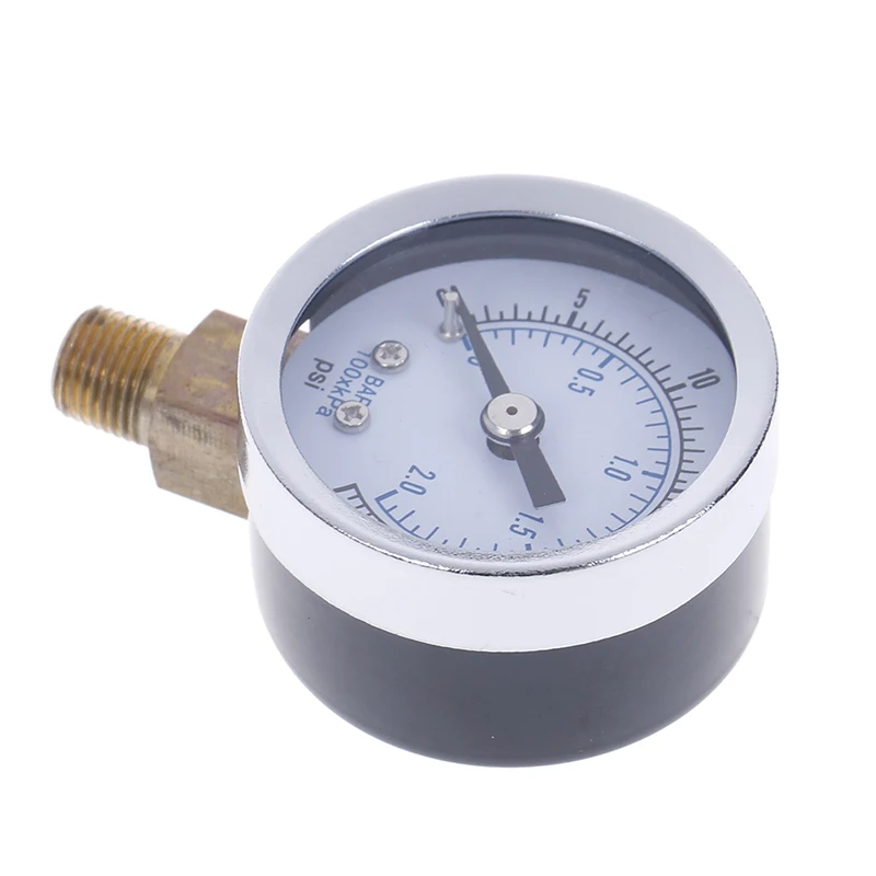 1/" NPT 0-30PSI мини Luchtdrukmeter компрессор Hydraulische калибровочный манометр Druk тестер Terug крепление 1,5" Циферблат