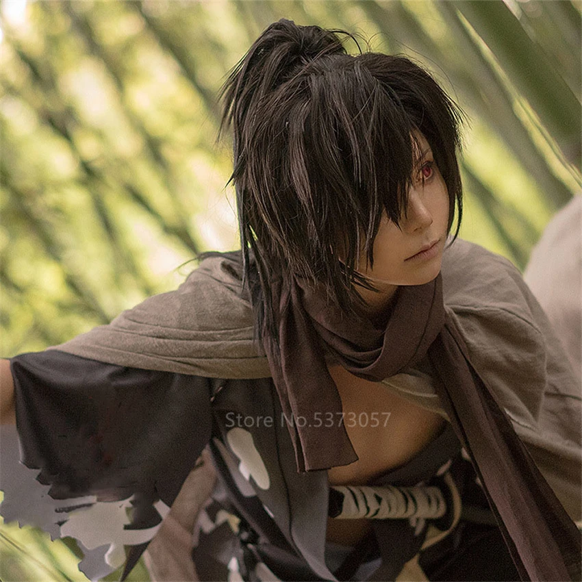 Костюм для косплея аниме Dororo мужчин и женщин плащ на Хэллоуин + кимоно шарф парики