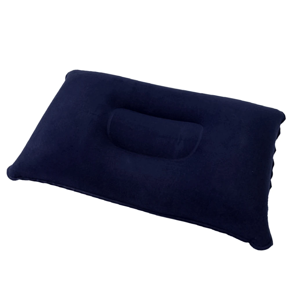 Надувная подушка для путешествий, воздушная подушка для кемпинга, Пляжная подушка для отдыха - Цвет: Dark Blue 34x22cm