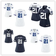A+ Топ Лучшее качество стилизованный, Dallas s, проект, Ezekiel Elliott для женщин Джерси