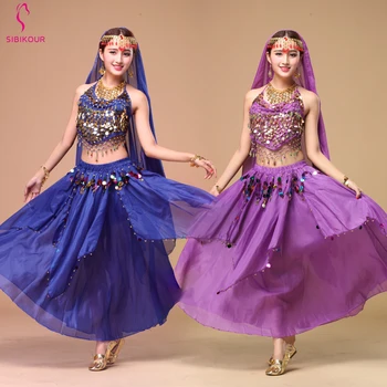 

Women Belly Dance Costumes Set Oriental Dance Costumes Egypt Egyptian Bollywood Indian Belly Dancing Clothing India 8 Color