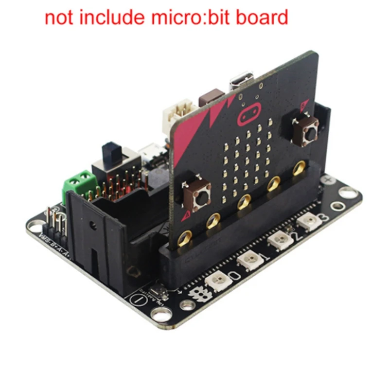 Para microbit placa de expansão para microbit placa adaptador inteligente carro programação robô expansão diy python