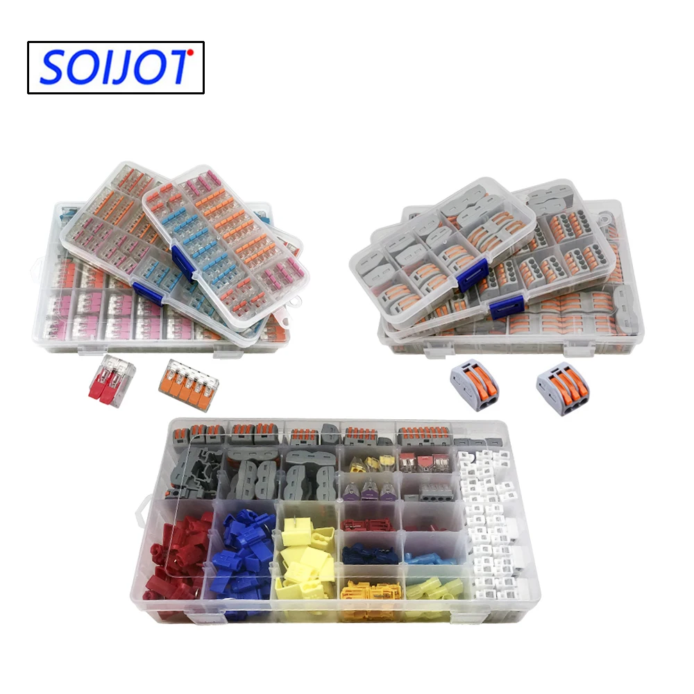 

wire connector set box universal compact terminal block lighting wire connector for 3 room hybrid quick connector