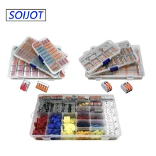 wire connector set box universal compact terminal block lighting wire connector for 3 room hybrid quick connector