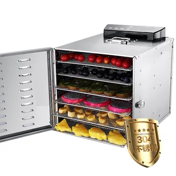 

6 Trays Food Dehydrator Fruit Drying Machine Dryer For Vegetables Dried Fruit Meat Drying Machine Stainless Steel