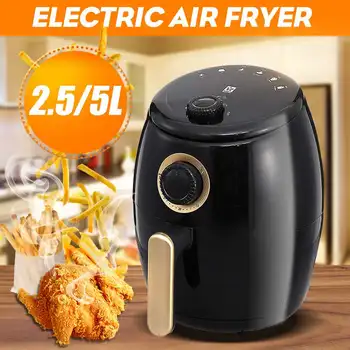 

1350W 2.5L/5L Multifunction Electric Deep Fryer Air Fryer Digital Timer Temperature Control Power Air Fryer Eletric Air Frier