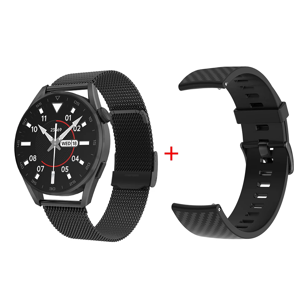 DT3 Pro Men Smart Watch IP68 Waterproof Music Play BT Phone Call Wirelsss Charging 100+ Watch Face Screen Smartwatch For Androi 