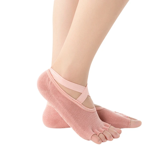 New Women Yoga Socks Anti Slip Bandage Sports Ladies Girls Ballet Socks Dance Sock Slippers b1
