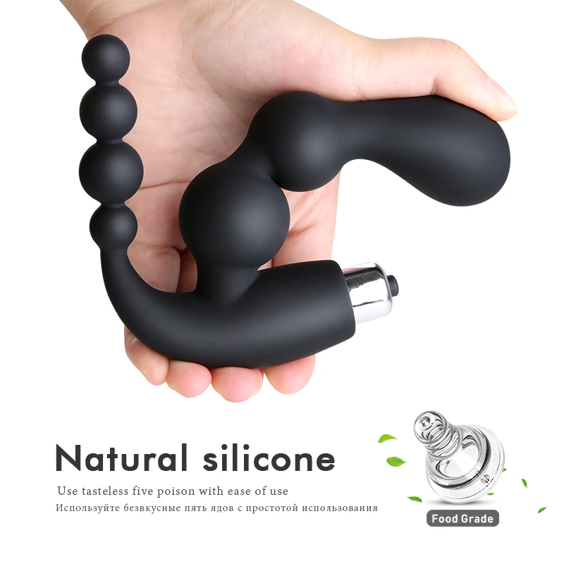 Anal Plug Dildo Vibrator Adult Sex Toys Prostate Massage Butt Plug Anus Pussy Masturbator for Men Women Prostate Stimulator