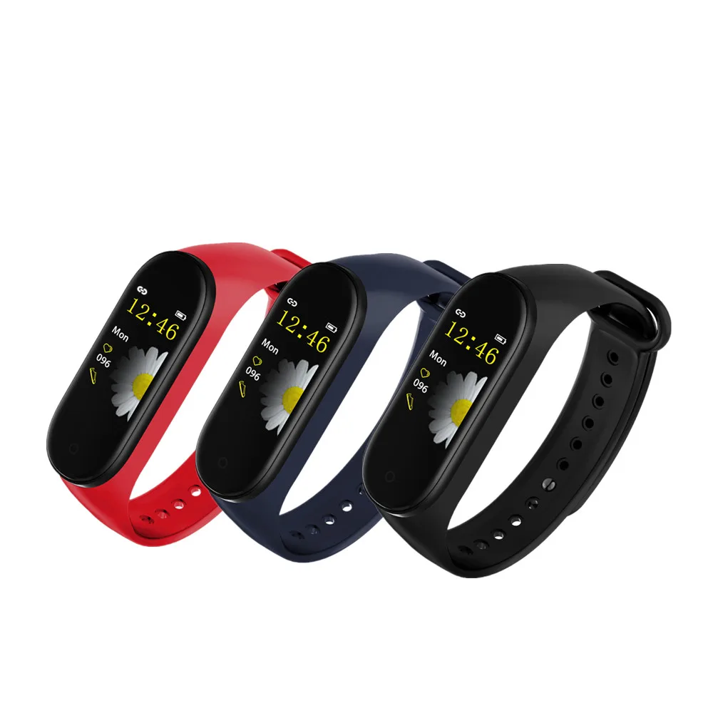 

M4 Smart Bracelet Women Men Bluetooth Heart Rate Blood Pressure Fitness Sports Tracker IP67 Waterproof Smart Band High Quality