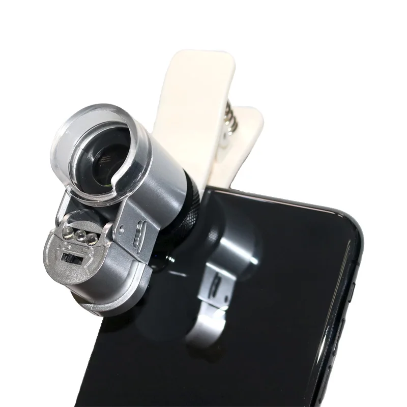 Portátil do Telefone Intellig Celular Vezes Microscópio hd Ampliação Head4k Móvel Universal Clipe 66x 66 1 Lentes para celular